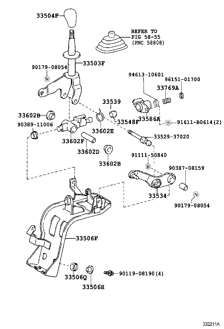  DYNA TOYOACE HV |  SHIFT LEVER RETAINER