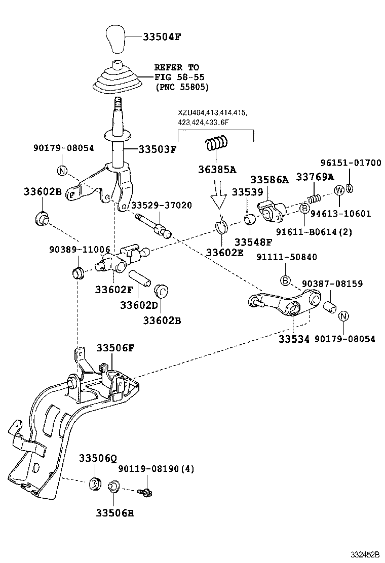 DYNA TOYOACE |  SHIFT LEVER RETAINER