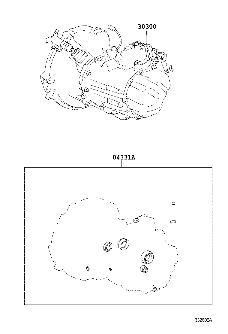  VITZ |  TRANSAXLE OR TRANSMISSION ASSY GASKET KIT MTM