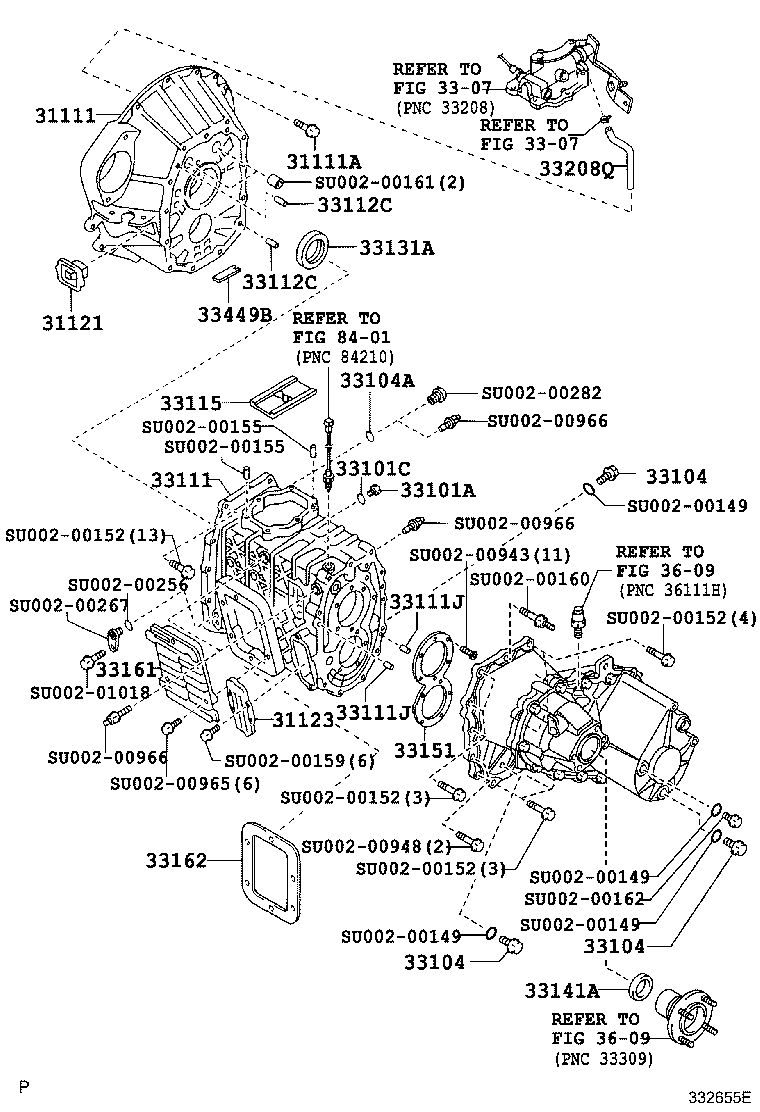  DYNA TOYOACE |  CLUTCH HOUSING TRANSMISSION CASE MTM