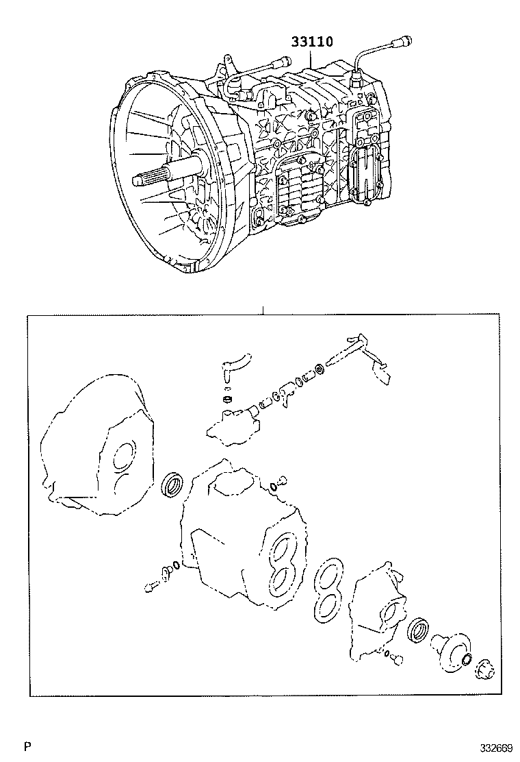  DYNA TOYOACE |  TRANSAXLE OR TRANSMISSION ASSY GASKET KIT MTM