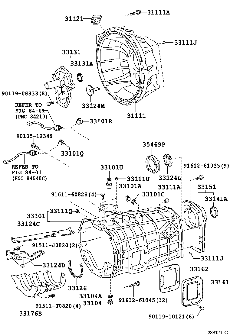  DYNA TOYOACE HV |  CLUTCH HOUSING TRANSMISSION CASE MTM