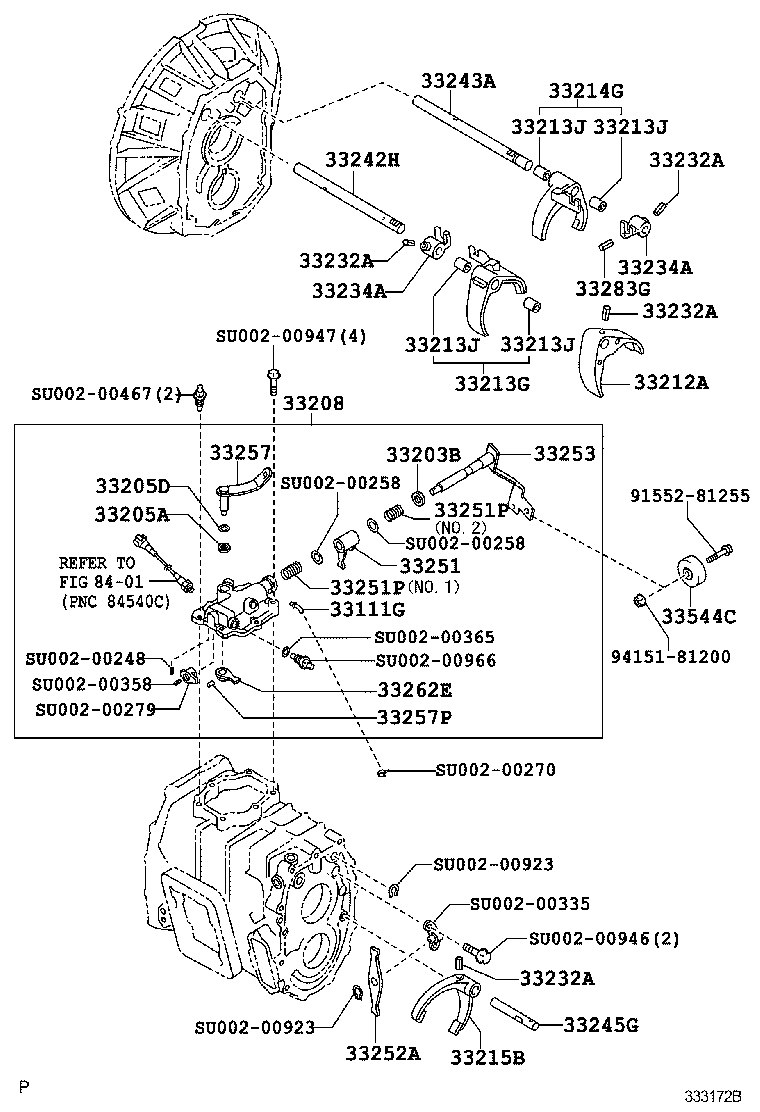  DYNA TOYOACE |  GEAR SHIFT FORK LEVER SHAFT MTM