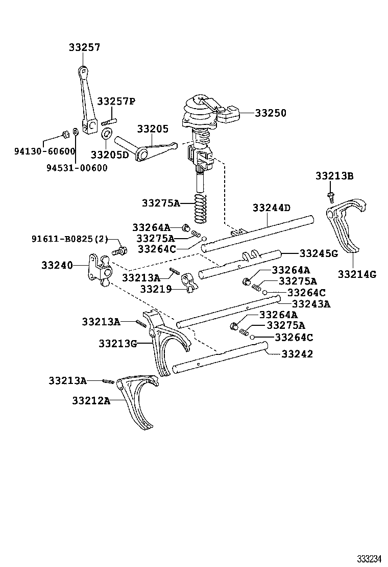  DYNA TOYOACE HV |  GEAR SHIFT FORK LEVER SHAFT MTM