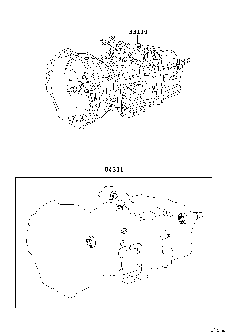  DYNA TOYOACE |  TRANSAXLE OR TRANSMISSION ASSY GASKET KIT MTM