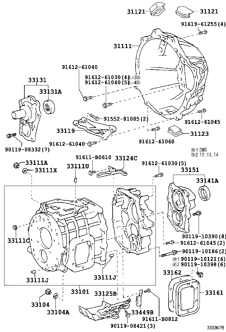DYNA TOYOACE | CLUTCH HOUSING TRANSMISSION CASE MTM