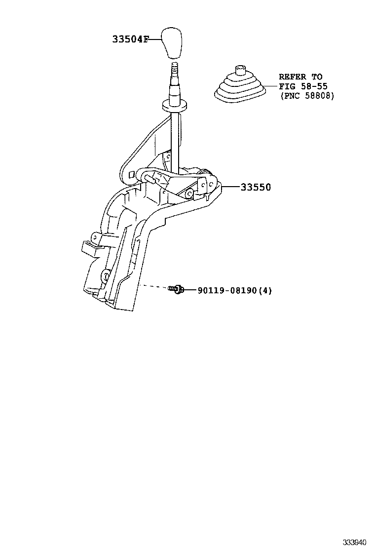  DYNA TOYOACE |  SHIFT LEVER RETAINER