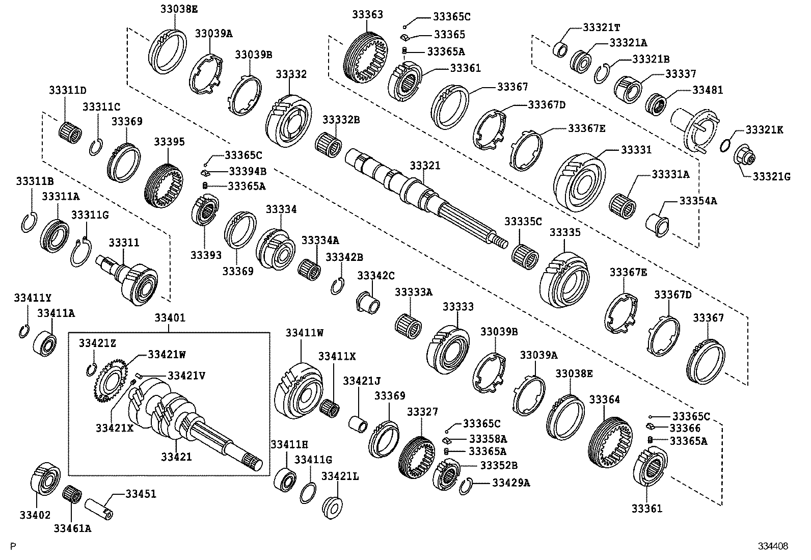  DYNA TOYOACE |  TRANSMISSION GEAR MTM