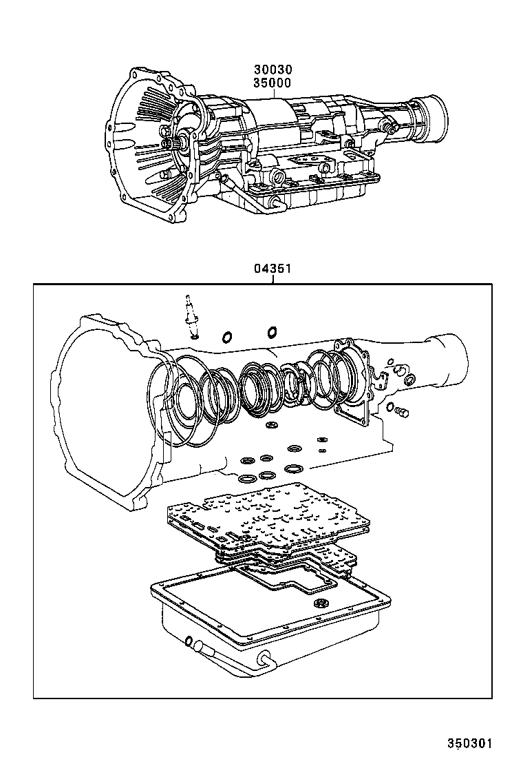 LITE TOWNACE NOAH V | TRANSAXLE OR TRANSMISSION ASSY GASKET KIT ATM
