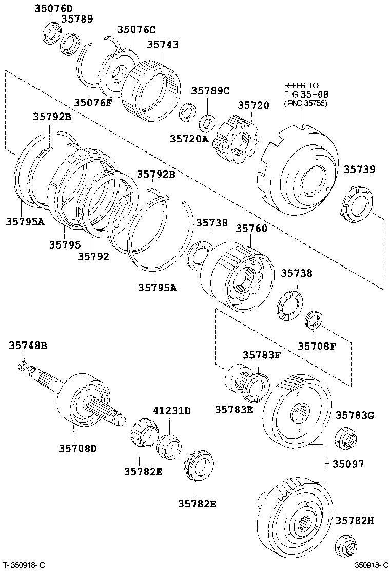  CALDINA |  PLANETARY GEAR REVERSE PISTON COUNTER GEAR ATM