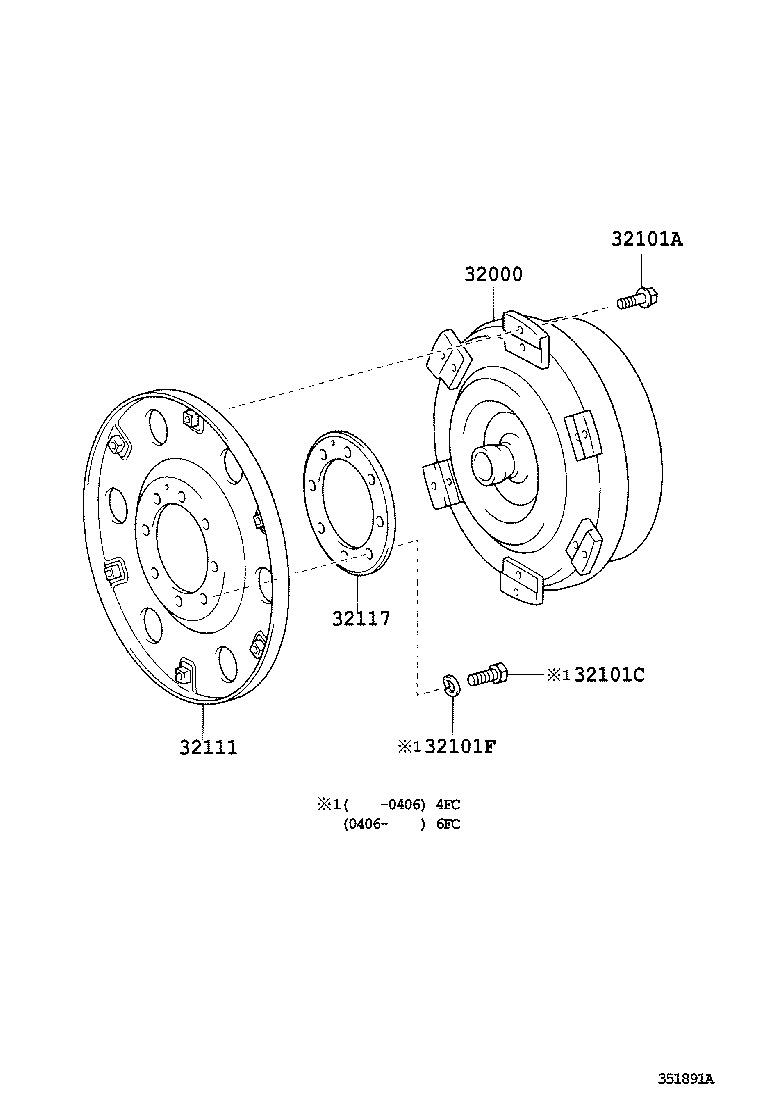  DYNA TOYOACE |  TORQUE CONVERTER FRONT OIL PUMP CHAIN ATM