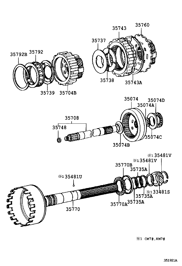  LITE TOWNACE |  PLANETARY GEAR REVERSE PISTON COUNTER GEAR ATM
