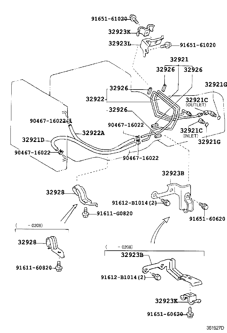  LITE TOWNACE |  OIL COOLER TUBE ATM