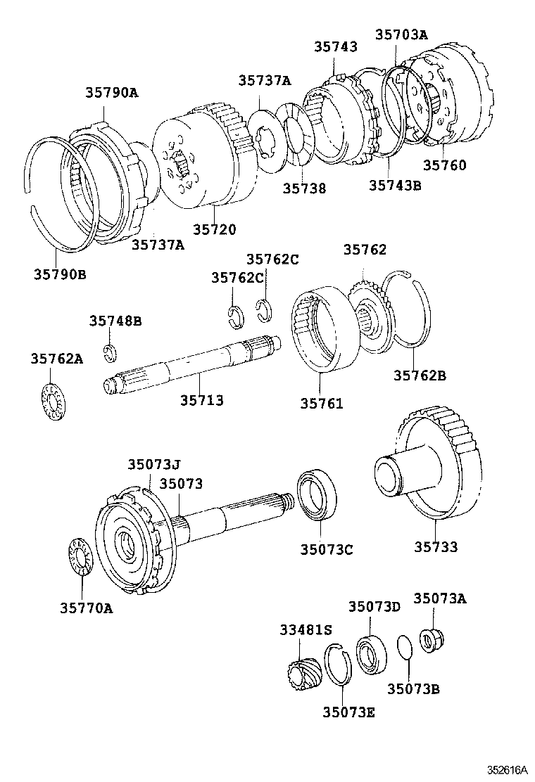 DYNA TOYOACE | PLANETARY GEAR REVERSE PISTON COUNTER GEAR ATM