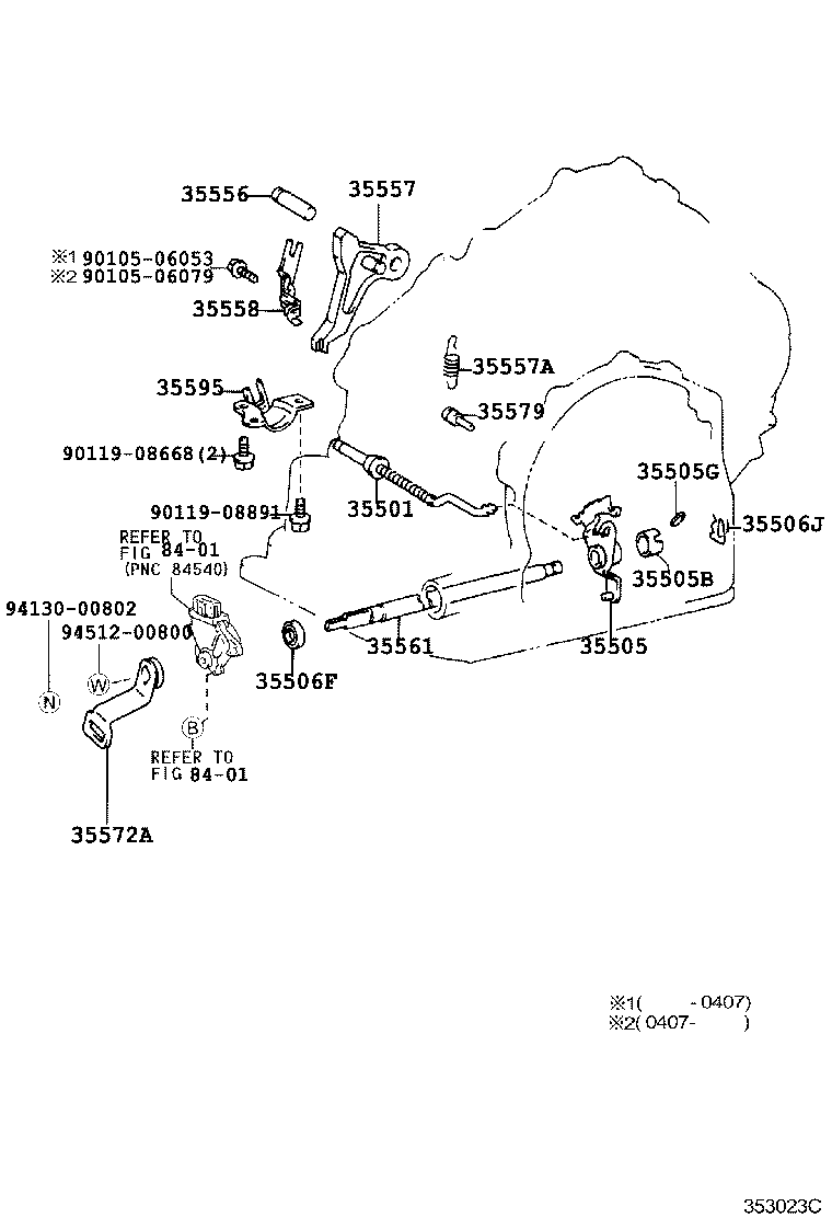 KLUGER L V | THROTTLE LINK VALVE LEVER ATM