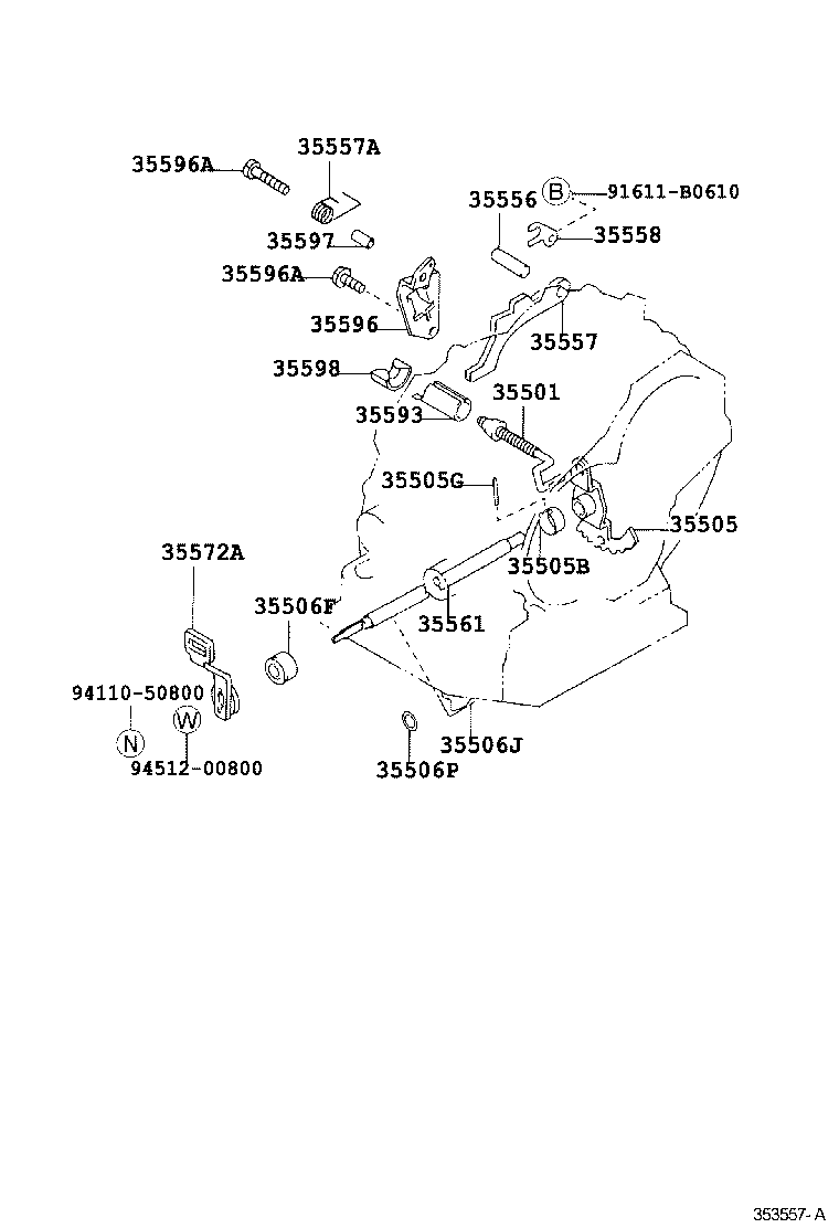  NOAH VOXY |  THROTTLE LINK VALVE LEVER ATM