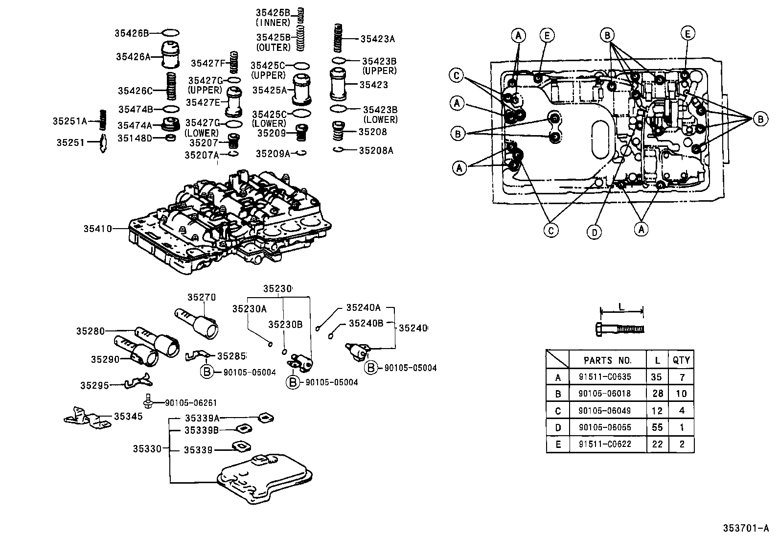  MARK 2 MARK 2 BLIT |  VALVE BODY OIL STRAINER ATM