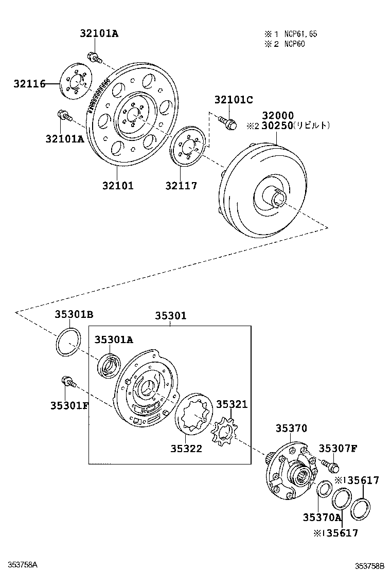 IST | TORQUE CONVERTER FRONT OIL PUMP CHAIN ATM