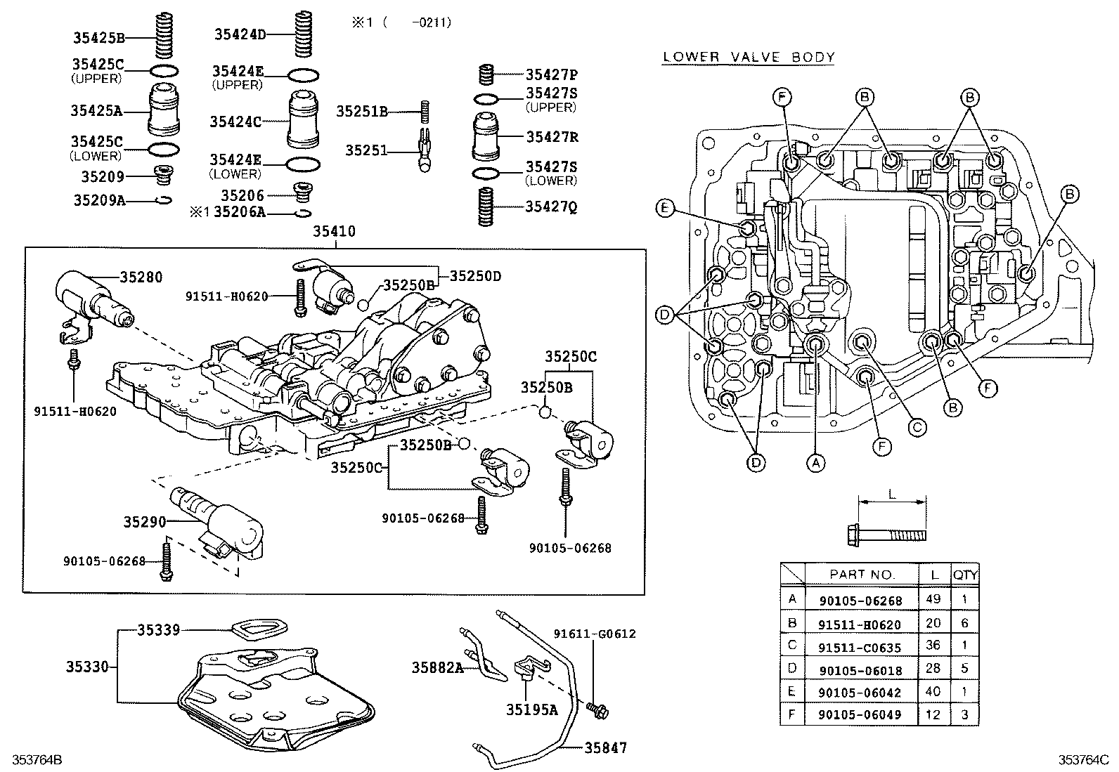  IST |  VALVE BODY OIL STRAINER ATM
