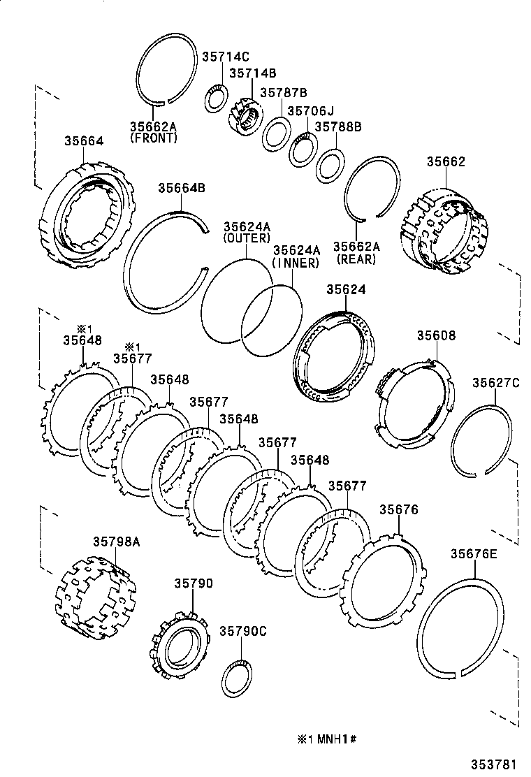 ALPHARD G V | CENTER SUPPORT PLANETARY SUN GEAR ATM