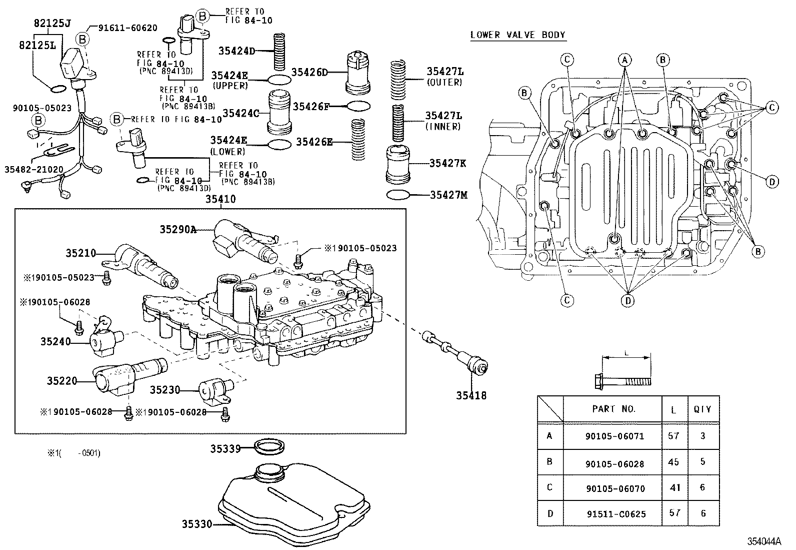  CALDINA |  VALVE BODY OIL STRAINER ATM