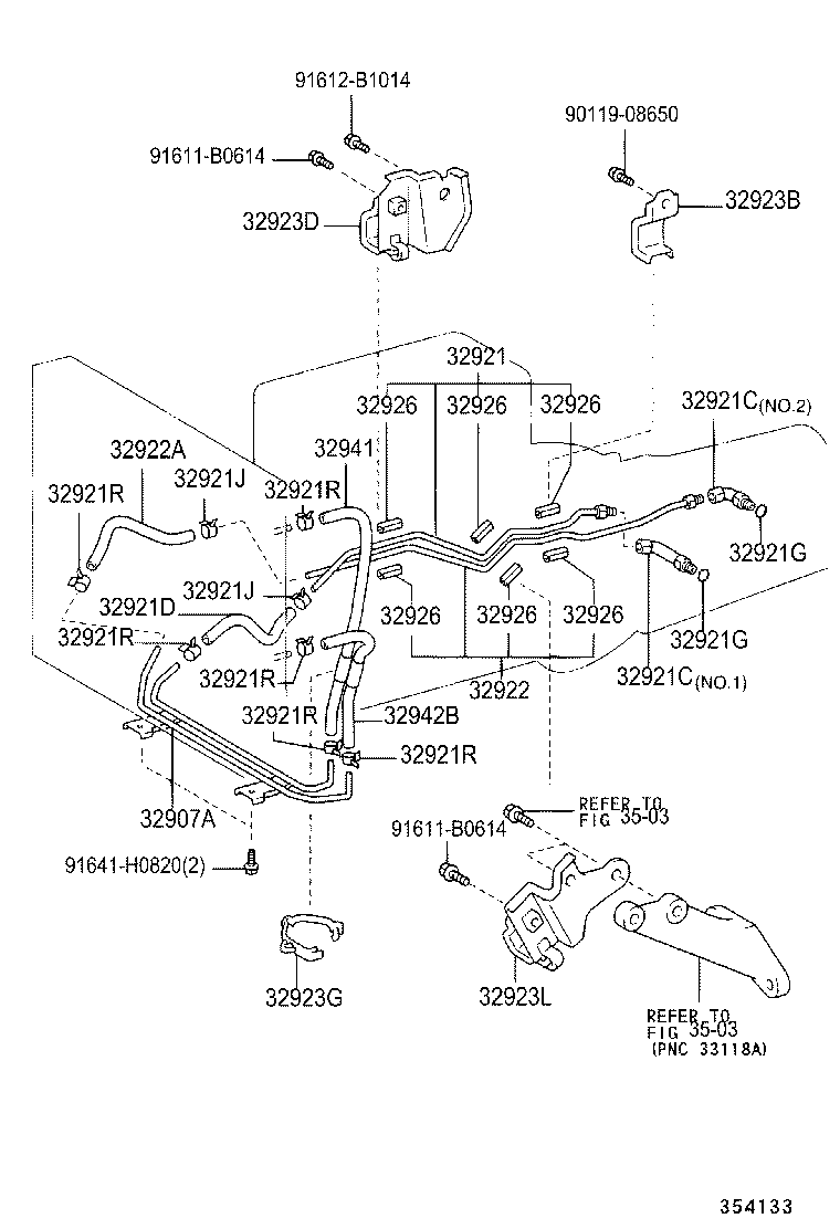  HILUX SURF |  OIL COOLER TUBE ATM