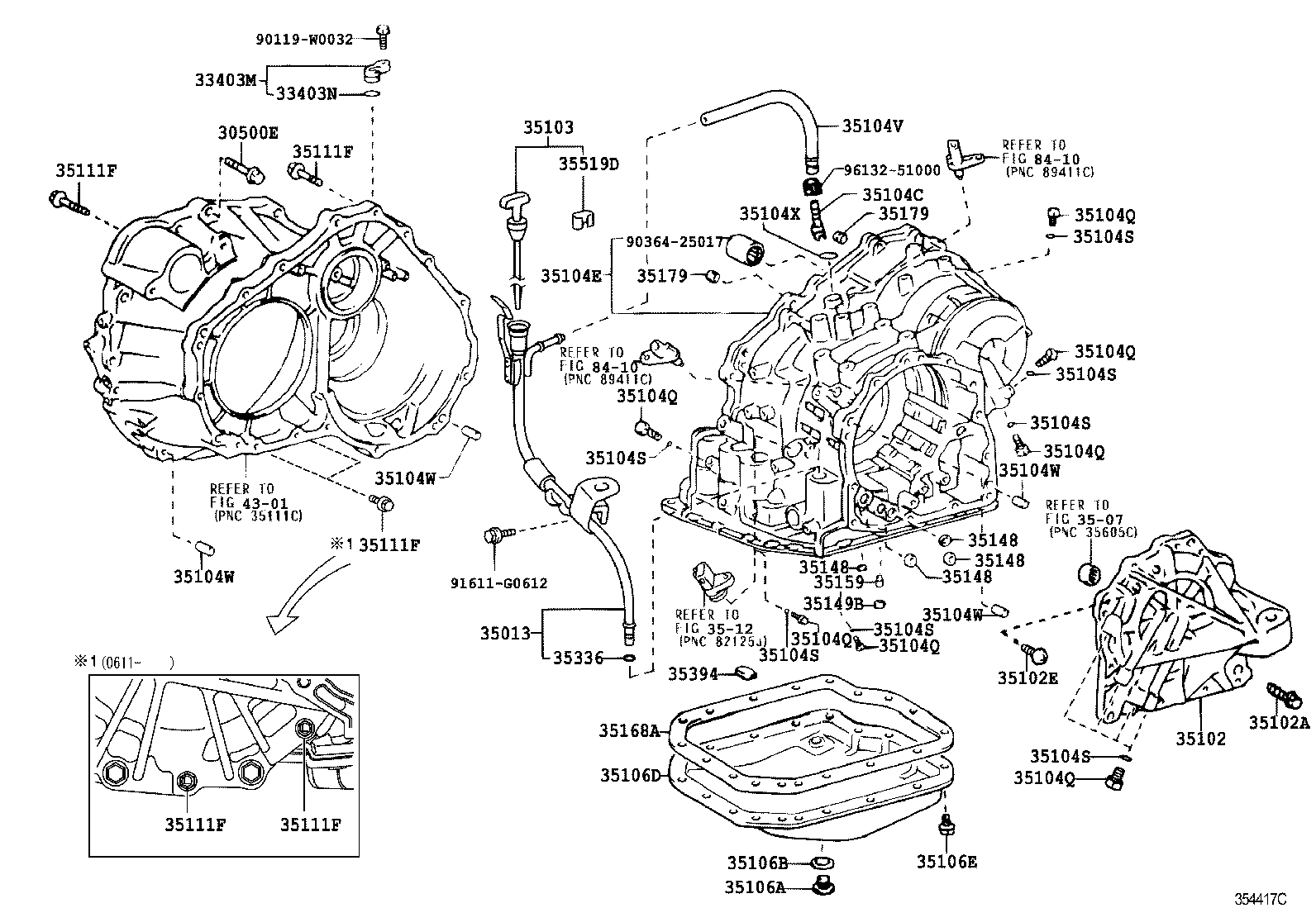  AVENSIS |  TRANSMISSION CASE OIL PAN ATM