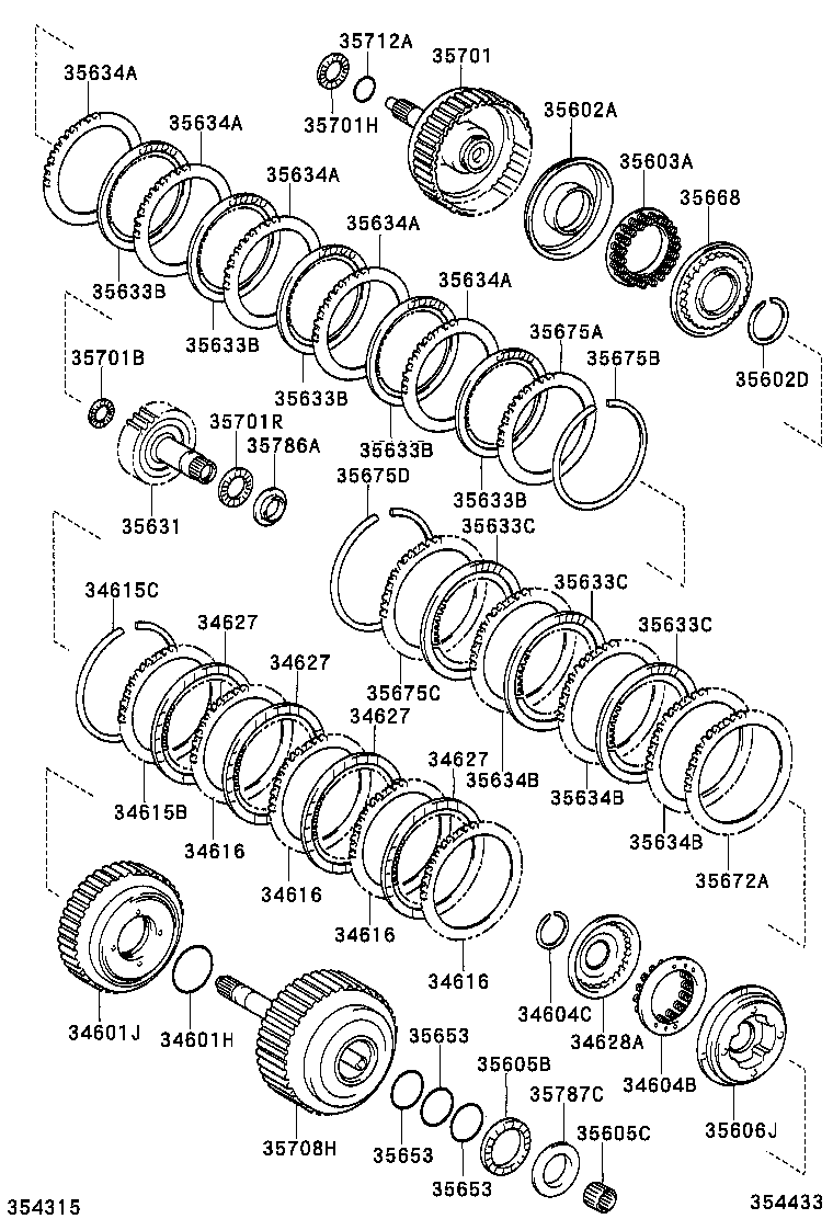  KLUGER L V |  BRAKE BAND MULTIPLE DISC CLUTCH ATM
