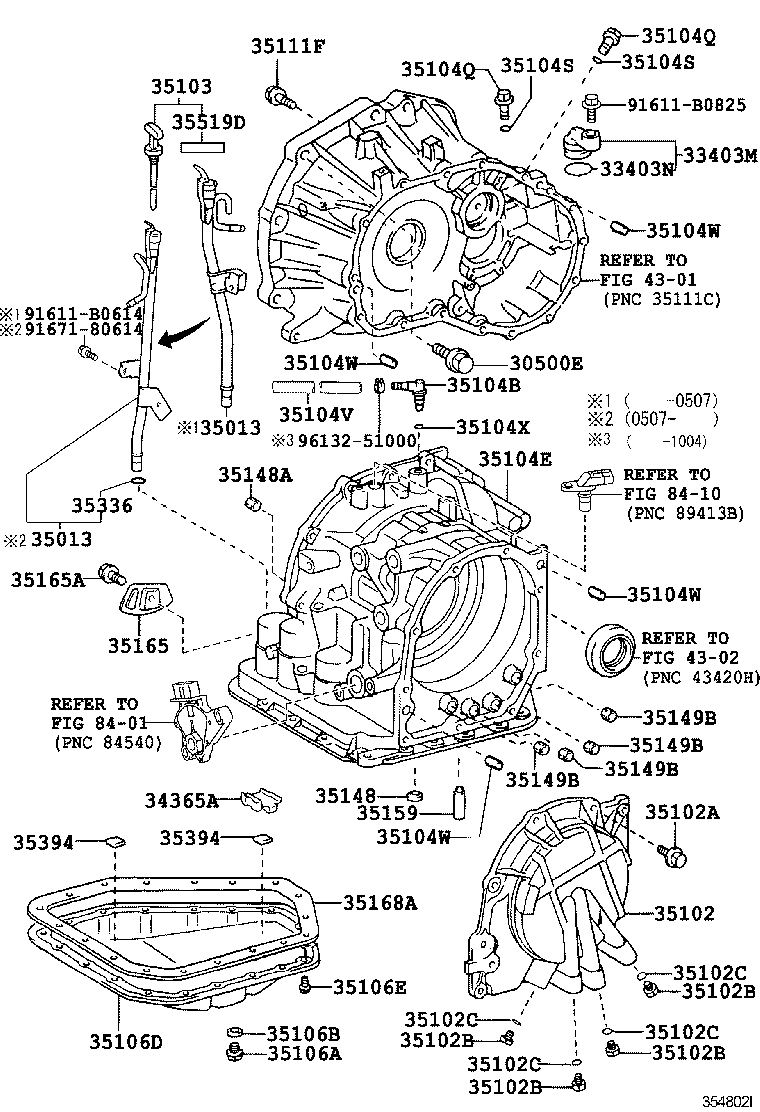  PORTE |  TRANSMISSION CASE OIL PAN ATM