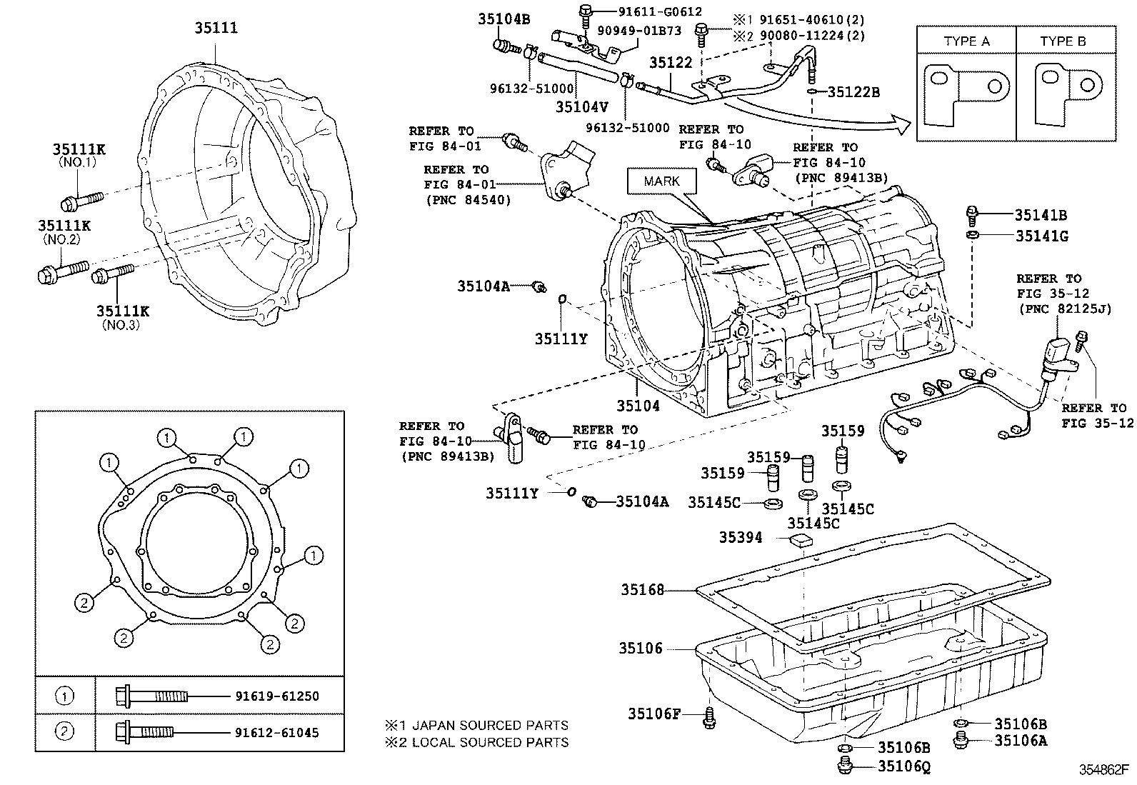  HILUX SURF |  TRANSMISSION CASE OIL PAN ATM