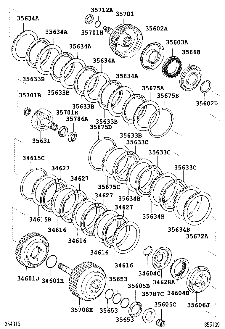  ALPHARD G V |  BRAKE BAND MULTIPLE DISC CLUTCH ATM