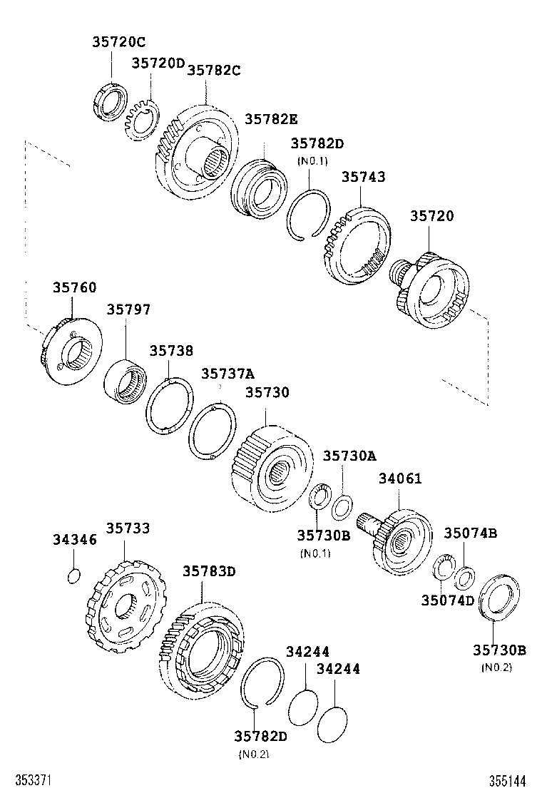  ALPHARD G V |  PLANETARY GEAR REVERSE PISTON COUNTER GEAR ATM