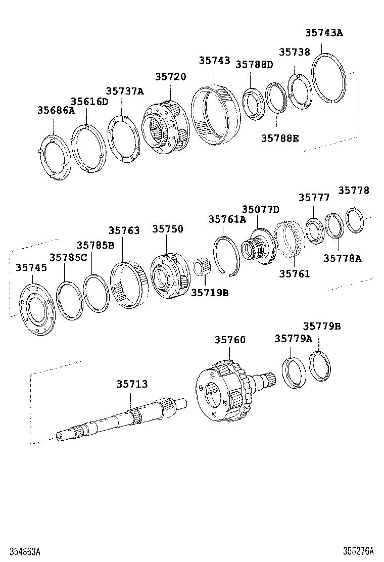  HILUX SURF |  PLANETARY GEAR REVERSE PISTON COUNTER GEAR ATM