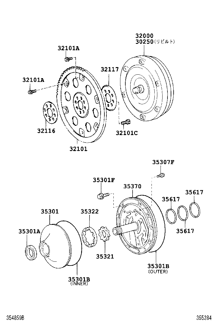  HILUX SURF |  TORQUE CONVERTER FRONT OIL PUMP CHAIN ATM