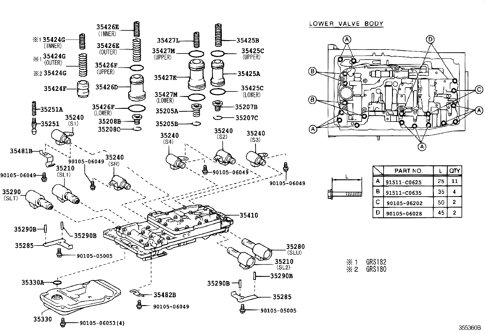  CROWN MAJESTA |  VALVE BODY OIL STRAINER ATM