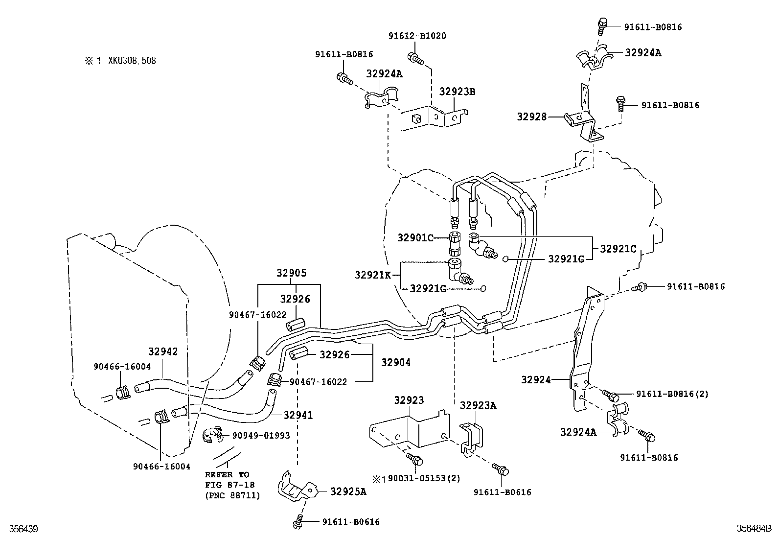  DYNA TOYOACE HV |  OIL COOLER TUBE ATM