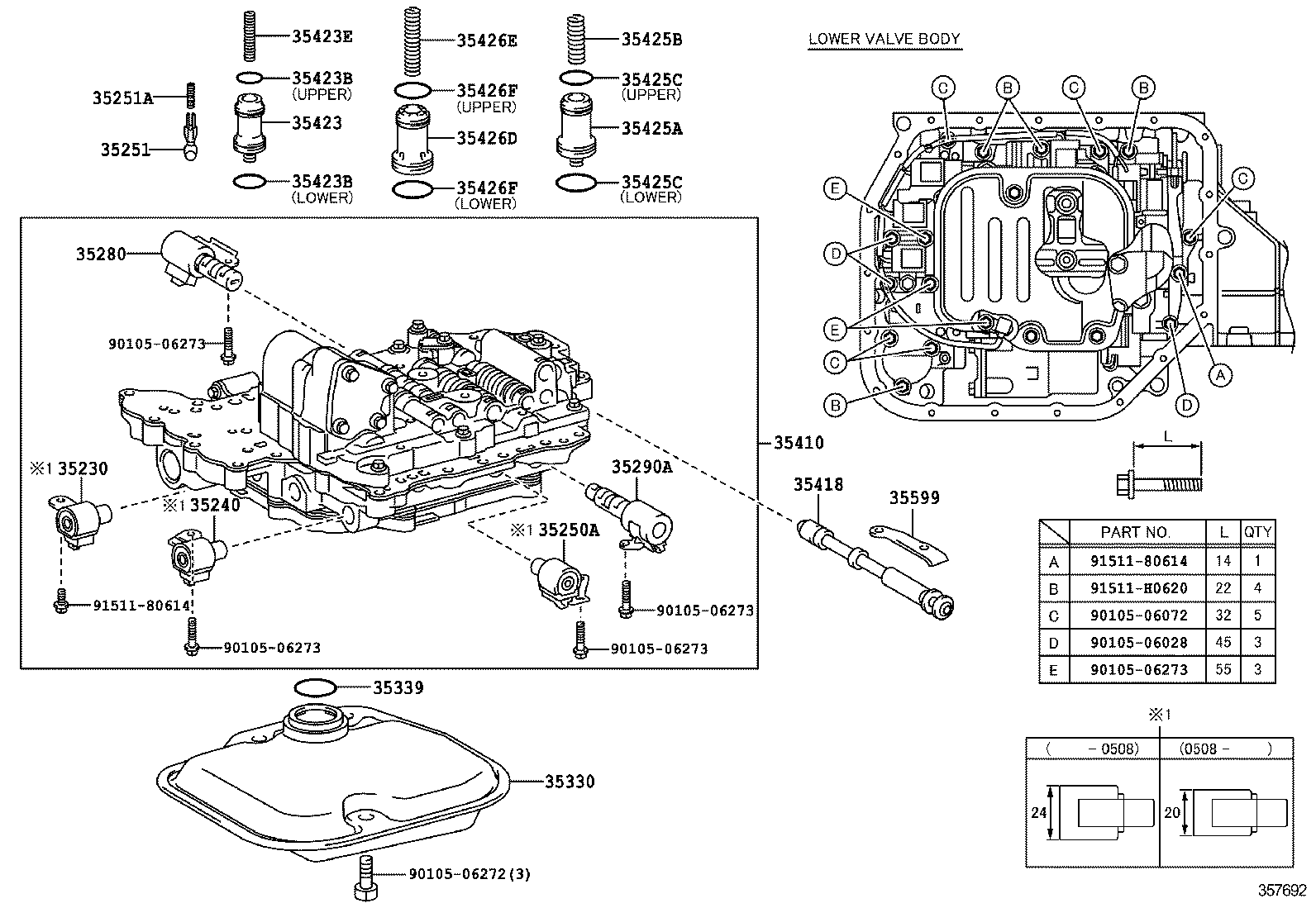  RAUM |  VALVE BODY OIL STRAINER ATM