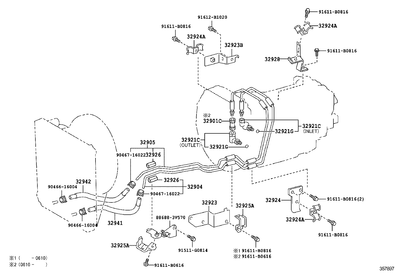  DYNA TOYOACE |  OIL COOLER TUBE ATM