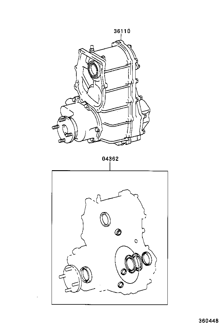  DYNA TOYOACE |  TRANSFER ASSEMBLY GASKET KIT