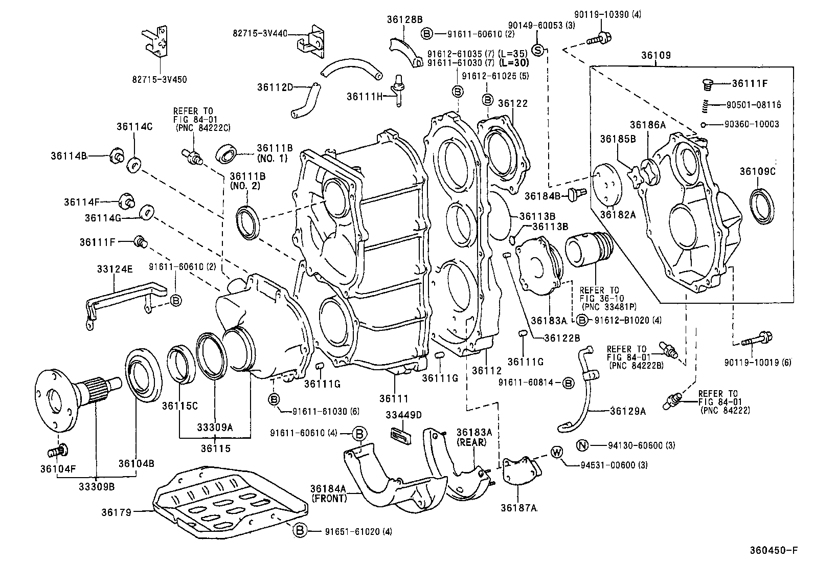  DYNA TOYOACE |  TRANSFER CASE EXTENSION HOUSING