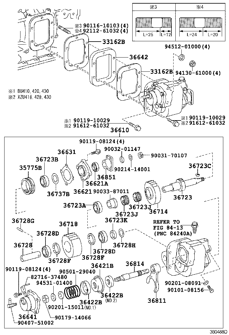  DYNA TOYOACE |  POWER TAKE OFF CASE GEAR