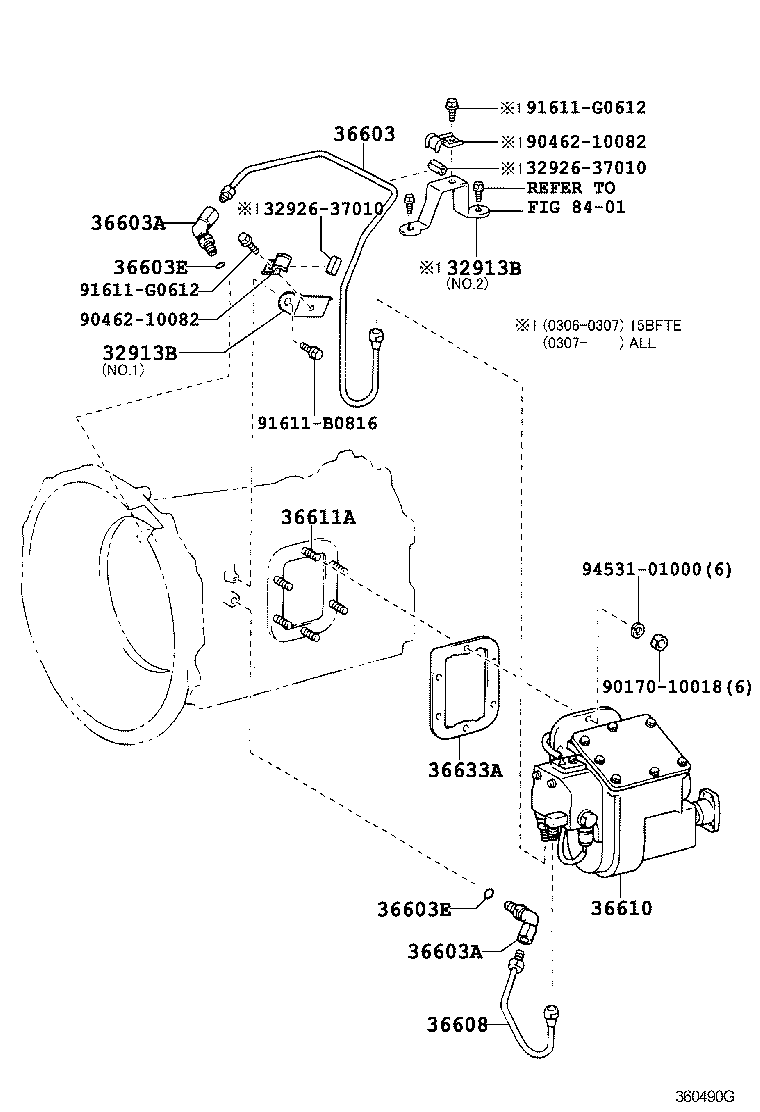  DYNA TOYOACE |  POWER TAKE OFF CASE GEAR