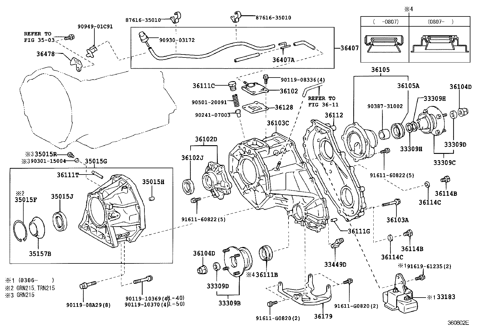 HILUX SURF | TRANSFER CASE EXTENSION HOUSING