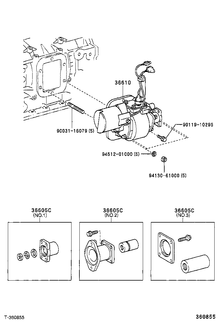 DYNA TOYOACE |  POWER TAKE OFF CASE GEAR