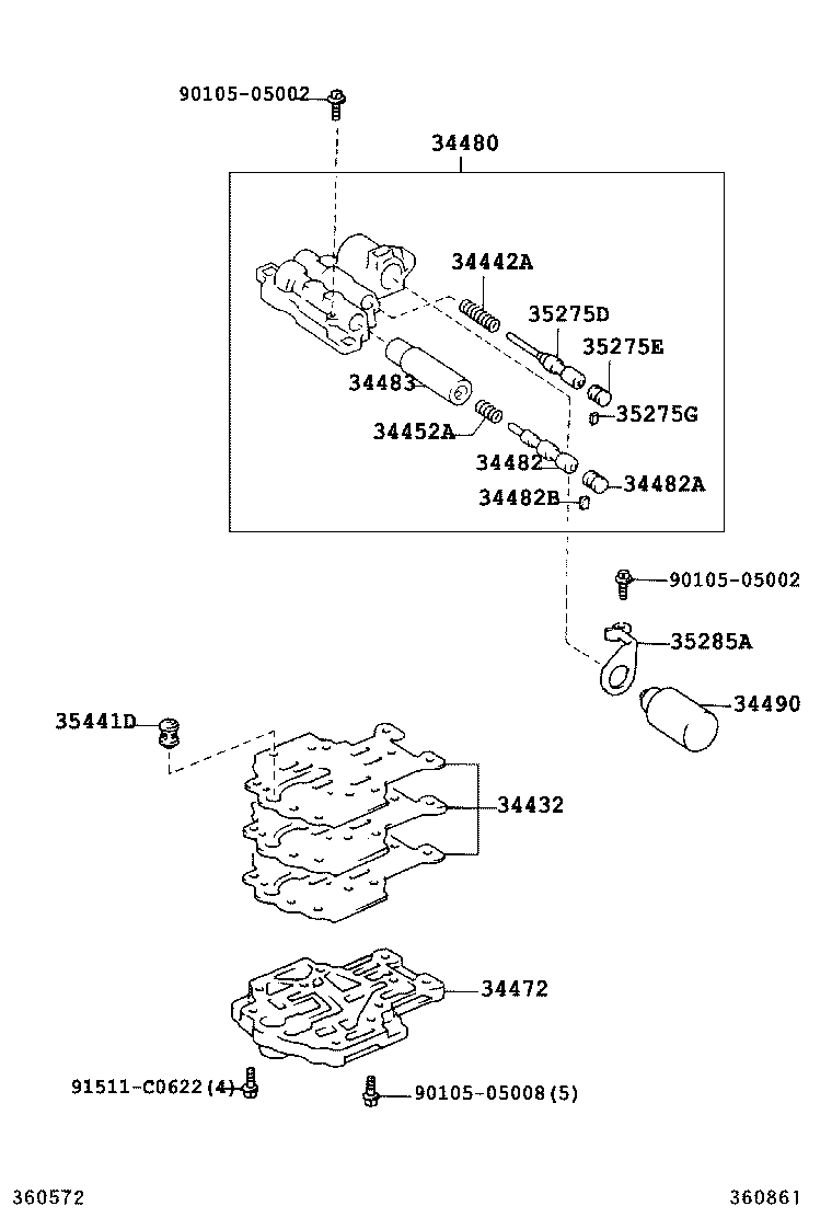  MARK X |  TRANSFER VALVE BODY VALVE LEVER