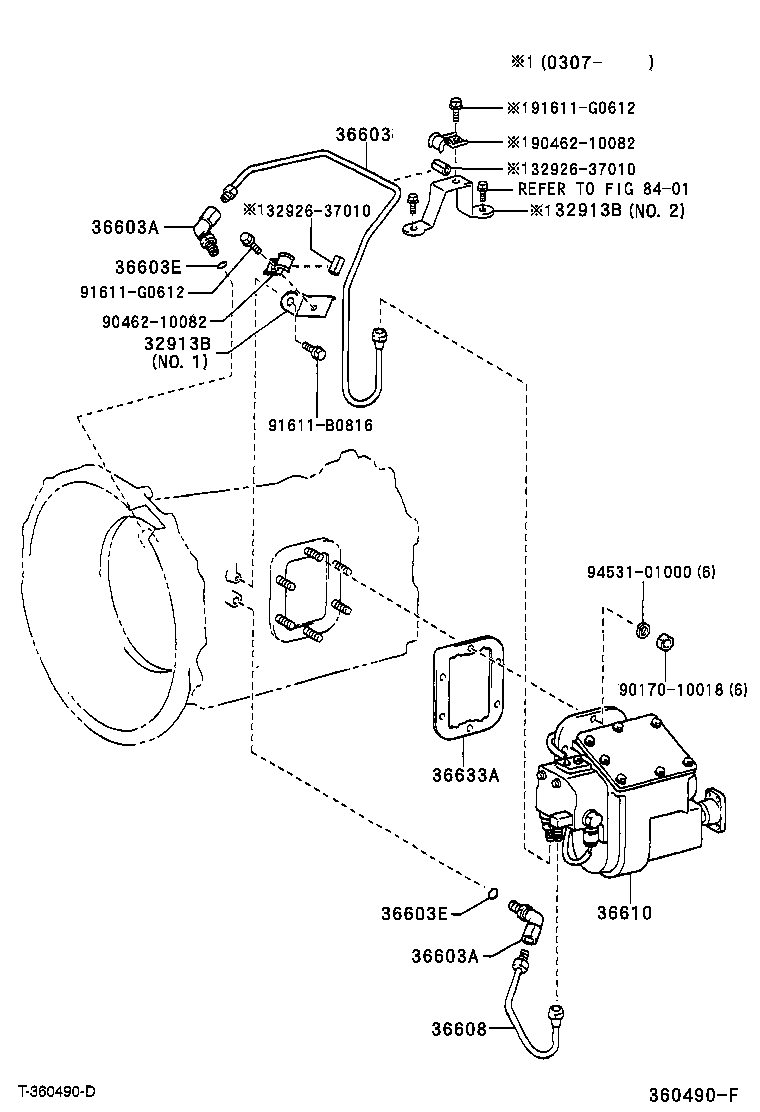 DYNA TOYOACE |  POWER TAKE OFF CASE GEAR