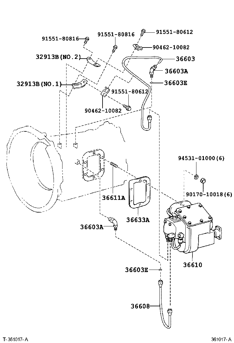  DYNA TOYOACE |  POWER TAKE OFF CASE GEAR