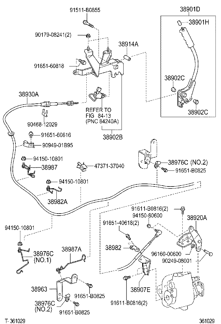  DYNA TOYOACE |  POWER TAKE OFF LEVER LINK