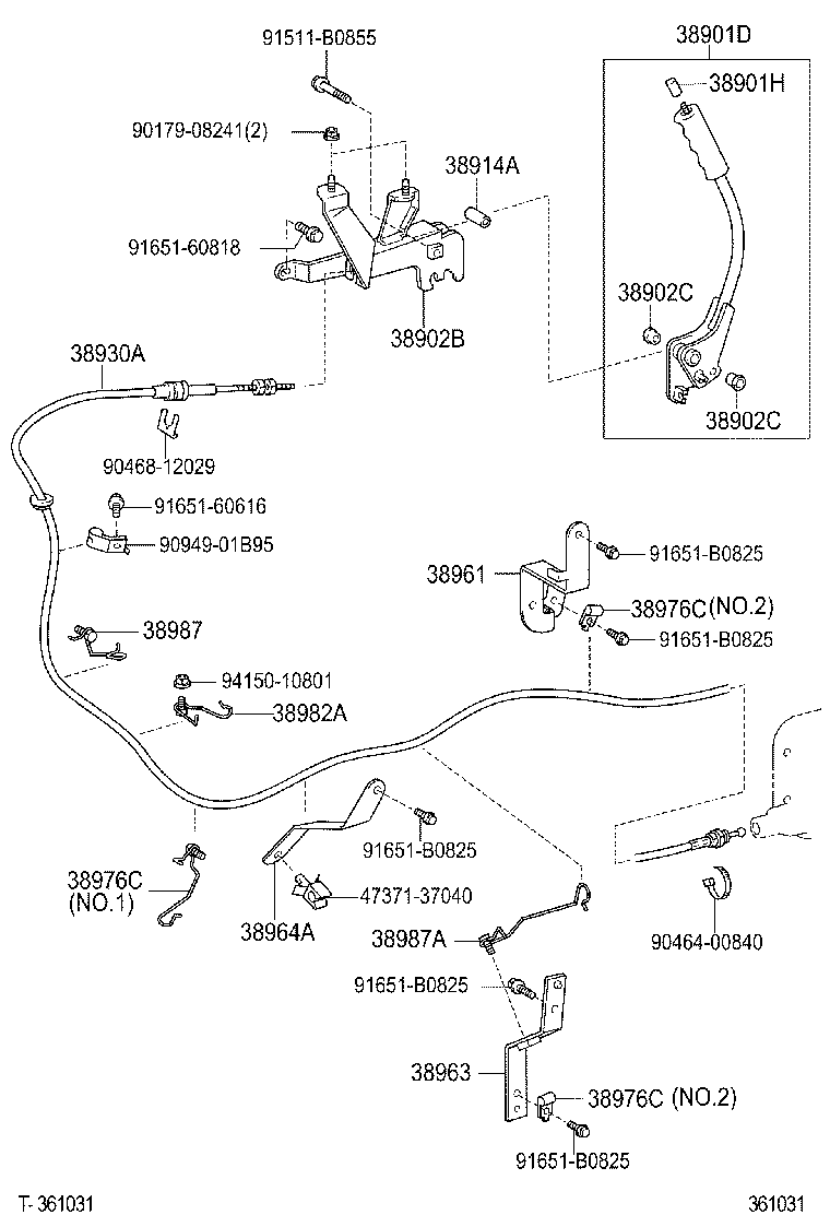  DYNA TOYOACE |  POWER TAKE OFF LEVER LINK