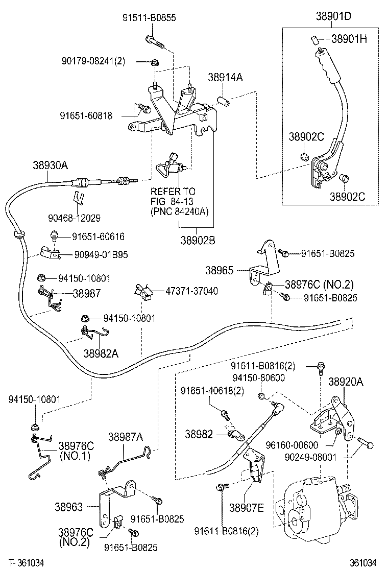  DYNA TOYOACE |  POWER TAKE OFF LEVER LINK
